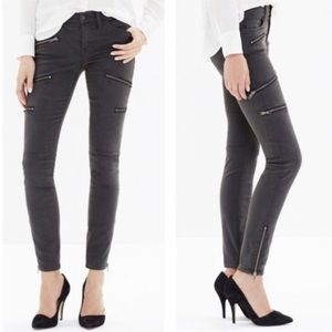Madewell Skinny Skinny grey multizip jeans size 27